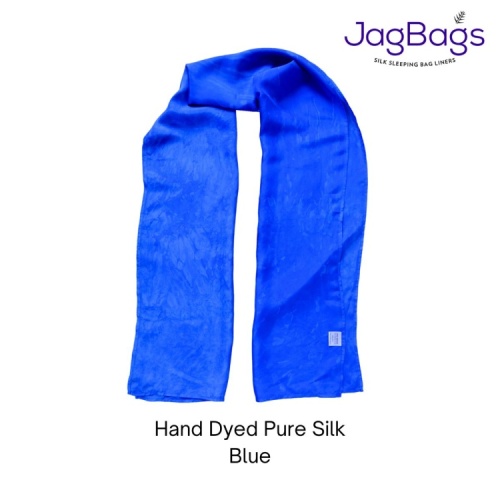 JagBag Long Silk Scarf - Blue